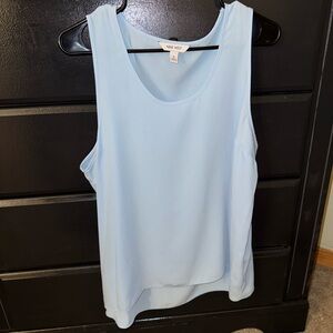 Sky Blue Sleeveless Blouse